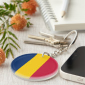 Chad Flag Sleutelhanger (Voorkant Rechts)