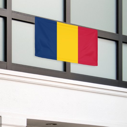 Chad Flag Spandoek (Buitenkant Gebouw)