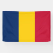 Chad Flag Spandoek (Horizontaal)