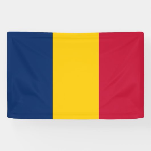 Chad Flag Spandoek (Horizontaal)