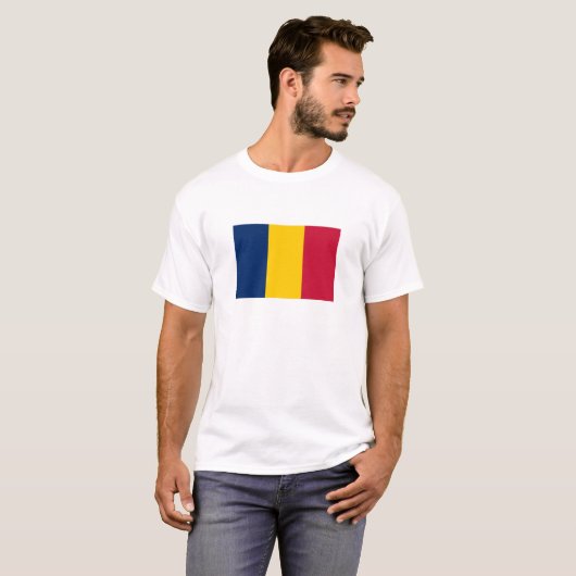 Chad Flag T-shirt (Voorkant volledig)
