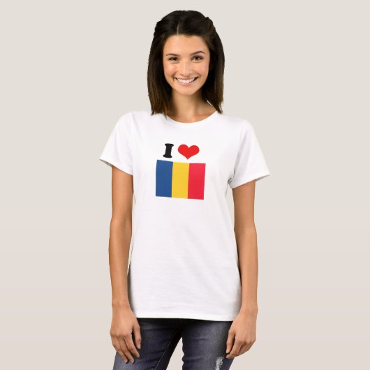 Chad Flag T-shirt (Voorkant volledig)