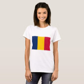 Chad Flag T-shirt (Voorkant volledig)