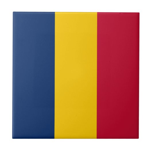 Chad Flag Tegeltje (Voorkant)