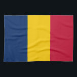 Chad Flag Theedoek<br><div class="desc">Patriottische vlag van Tsjaad.</div>