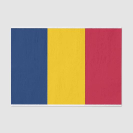 Chad Flag Tissuepapier (Voorkant)