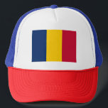 Chad Flag Trucker Pet<br><div class="desc">Patriottische vlag van Tsjaad.</div>
