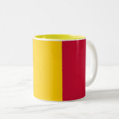 Chad Flag Tweekleurige Koffiemok (Voorkant rechts)