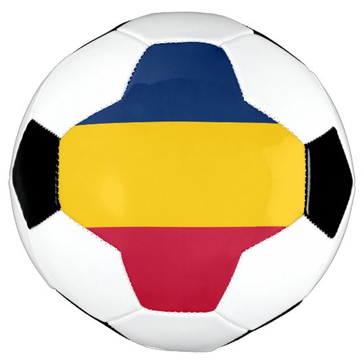 Chad Flag Voetbal (Gedraaid)