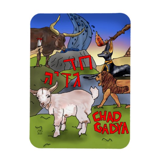 Chad Gadya - Passover - Magnet Magneet (Verticaal)