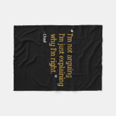 Chad Gift Quote Grappige Verjaardag Gepersonalisee Fleece Deken (Voorkant (Horizontaal))