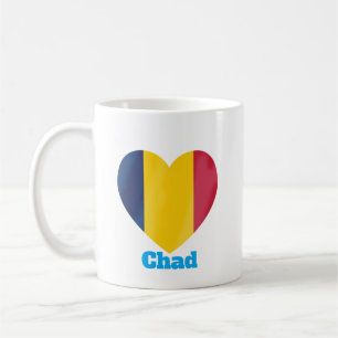 Chad Heart Flag Koffiemok