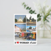 Chad - I Love - Briefkaart (Staand voorkant)