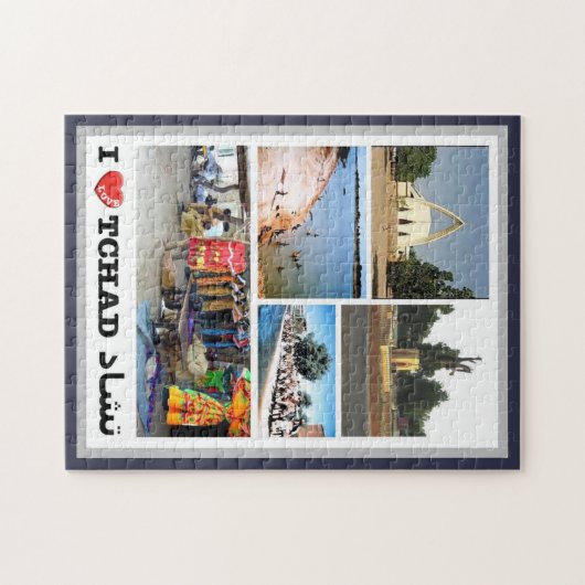 Chad - I Love - Legpuzzel (Horizontaal)