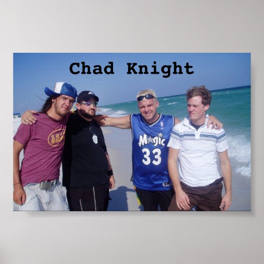 Chad Knight Band Beach Poster (Voorkant)