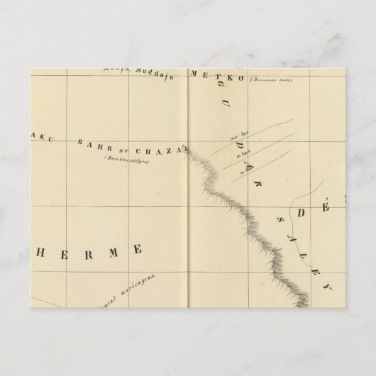 Chad Lake Region 23 Briefkaart (Voorkant)