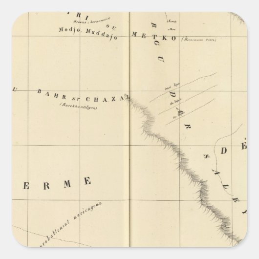 Chad Lake Region 23 Vierkante Sticker (Voorkant)