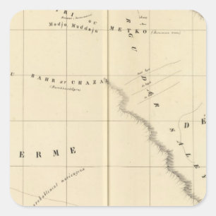 Chad Lake Region 23 Vierkante Sticker