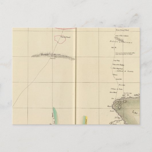 Chad Lake Region, Afrika Briefkaart (Voorkant)