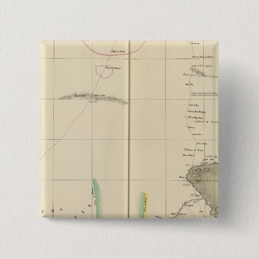 Chad Lake Region, Afrika Vierkante Button 5,1 Cm (Voorkant)