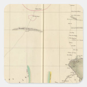 Chad Lake Region, Afrika Vierkante Sticker