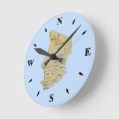 Chad Map Clock Ronde Klok (Hoek)