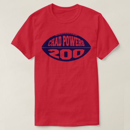 Chad Powers 200 Blauw T-shirt (Design voorkant)
