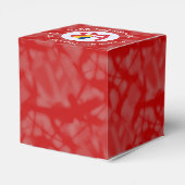 Chad Red LOVE Flag gepersonaliseerd Bedankdoosjes (Achterkant)