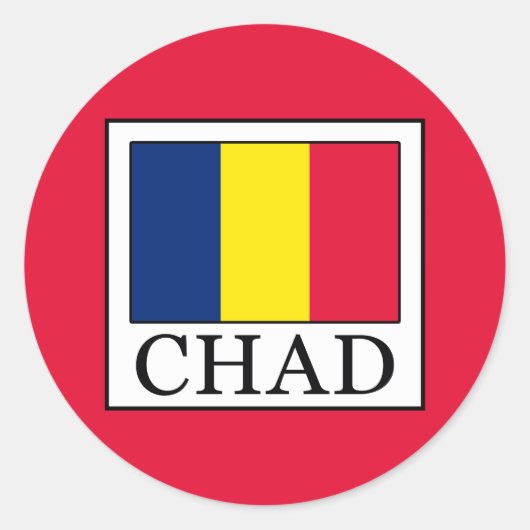 Chad Ronde Sticker (Voorkant)