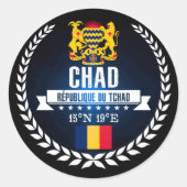 Chad Ronde Sticker (Voorkant)