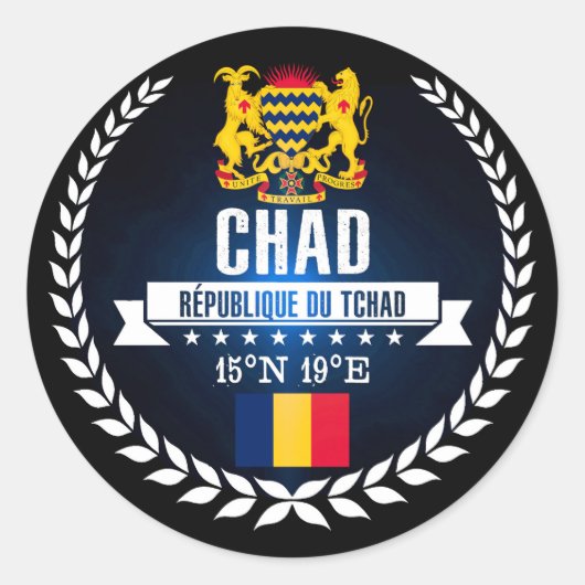 Chad Ronde Sticker (Voorkant)
