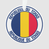 Chad Round Emblem Ornament (voorkant)