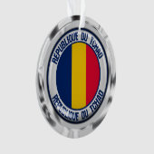 Chad Round Emblem Ornament (voorkant)