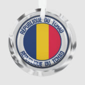 Chad Round Emblem Ornament (achterkant)