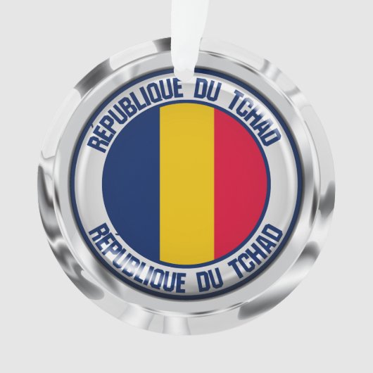 Chad Round Emblem Ornament (voorkant)