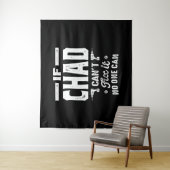 Chad Verjaardag met naam Wandkleed (In situ)