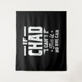 Chad Verjaardag met naam Wandkleed (Voorkant)