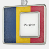 Chad Verzilverd Omlijst Ornament (Links)