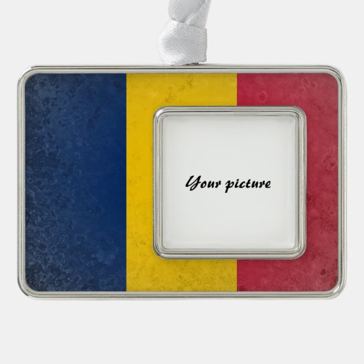 Chad Verzilverd Omlijst Ornament (Voorkant)