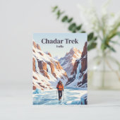 Chadar Trek India Briefkaart (Staand voorkant)