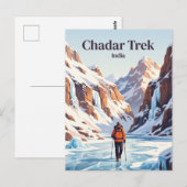 Chadar Trek India Briefkaart (Voorkant / Achterkant)