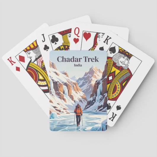 Chadar Trek India Pokerkaarten (Achterkant)