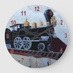 Chadbourn Train Mural Clock Grote Klok