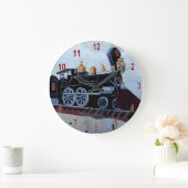 Chadbourn Train Mural Clock Grote Klok (Huis)