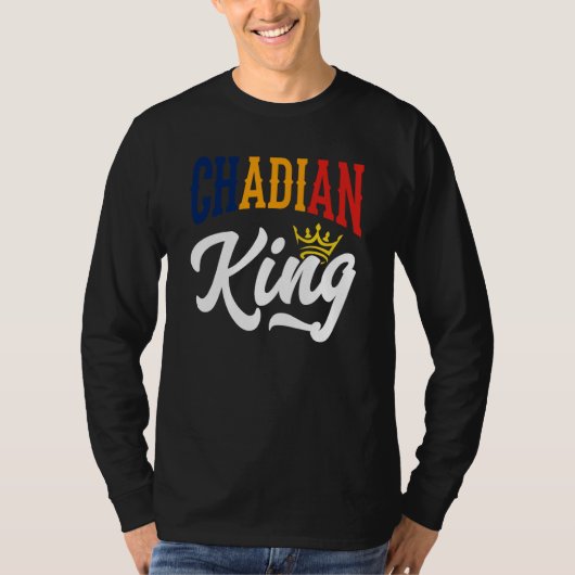 Chadian King Chad Chadian Chad Flag T-shirt (Voorkant)