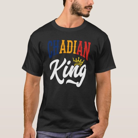 Chadian King Chad Chadian Chad Flag T-shirt (Voorkant)
