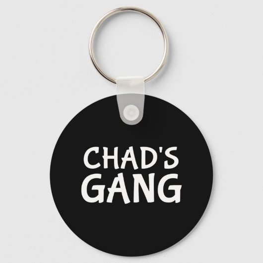 Chads Trouwfeest met Bruidegom Chads Bruiloft Sleutelhanger (Voorkant)