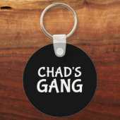 Chads Trouwfeest met Bruidegom Chads Bruiloft Sleutelhanger (Voorkant)