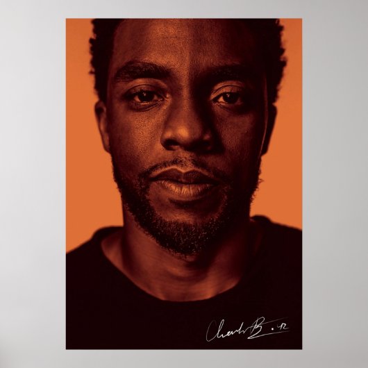 chadwick boseman utograaf poster (Voorkant)