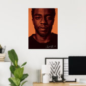 chadwick boseman utograaf poster (Thuiskantoor)